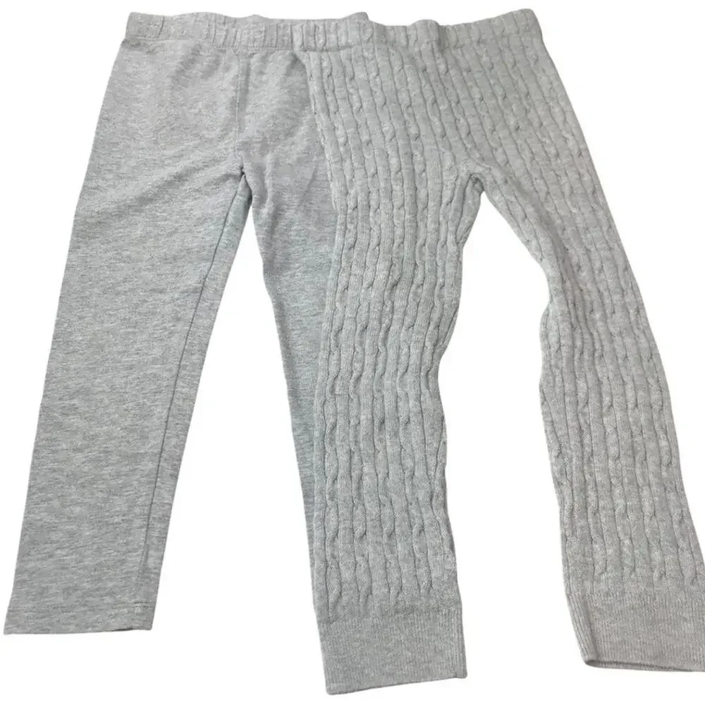 GAP Set of 2 Leggings in Light Gray. Size 4